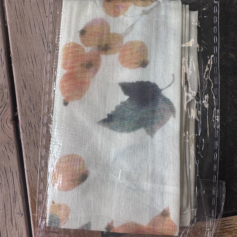 Floral Print bag scarf with Leaves